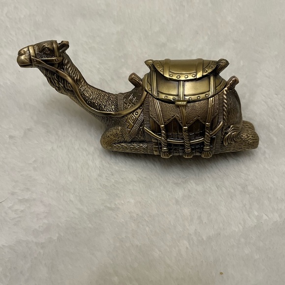Accents | Authentic From Egypt Antique Brass Camel Inkwell With ...